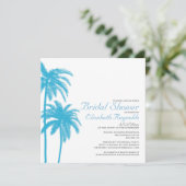 Palm Beach Bridal Shower Invitations Kaart (Staand voorkant)