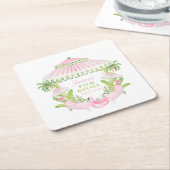 Palm Beach Cabana Bach Club | Bachelorette  Kartonnen Onderzetters (Schuin)