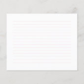 Palm Beach Cabana Crest Monogram  Recipe Card (Achterkant)