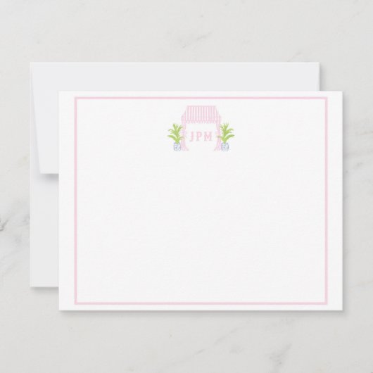 Palm Beach Cabana Monogram Plattegrond Kaart (Voorkant)