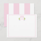 Palm Beach Cabana Monogram Plattegrond Kaart (Voorkant / Achterkant)