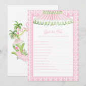 Palm Beach Cabana | Strooi de Thee Bruidsfeest Kaart (Voorkant / Achterkant)