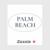 Palm Beach chic kuststyle Sticker (Vel)