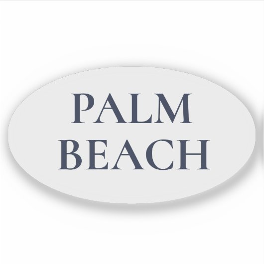 Palm Beach chic kuststyle Sticker (Voorkant)