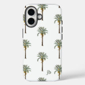 Palm Beach Chic Resort Stijlvol Monogram Case-Mate iPhone Case (Achterkant)
