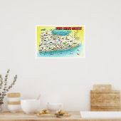 Palm Beach County 16x24 kaart afdruk Poster (Keuken)