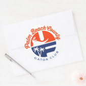 Palm Beach County Gator Club® ronde sticker (Envelop)