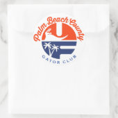 Palm Beach County Gator Club® ronde sticker (Tas)