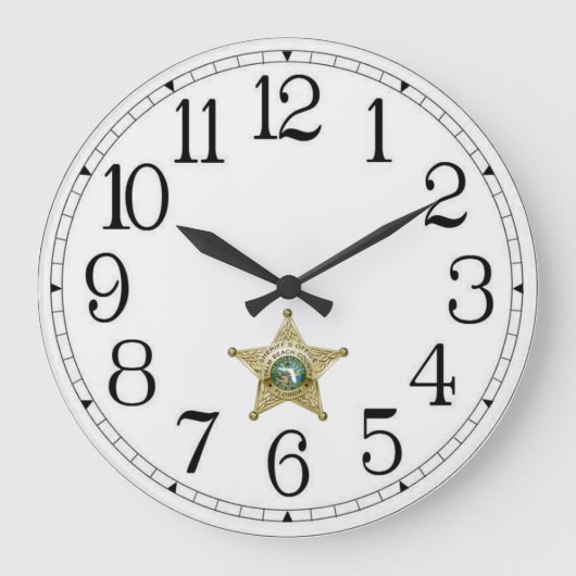 Palm Beach County Sheriff Clock Grote Klok (Voorkant)