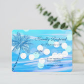 Palm Beach Destination Wedding RSVP-kaarten RSVP Kaartje (Staand voorkant)