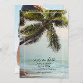 Palm Beach Destination Wedding Save the Date (Voorkant / Achterkant)