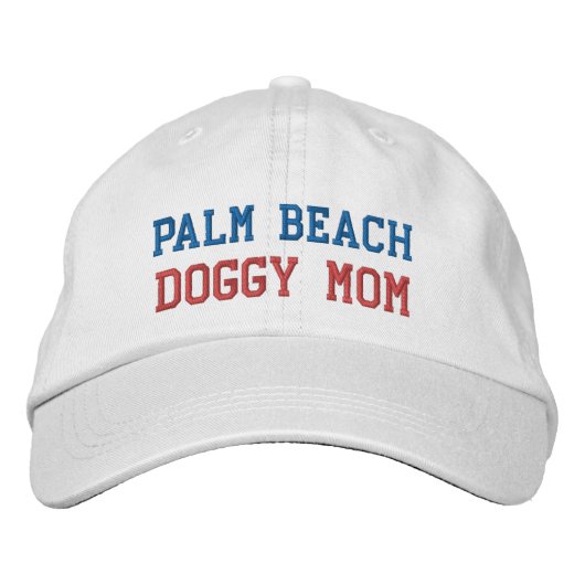 PALM BEACH DOGGY MOEDER geborduurd Pet (Voorkant)