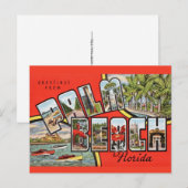 Palm Beach FL Ansichtkaart Briefkaart (Voorkant / Achterkant)