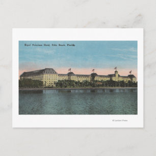 Palm Beach, FL - Ext.Uitzicht van Royal Poinciana Briefkaart