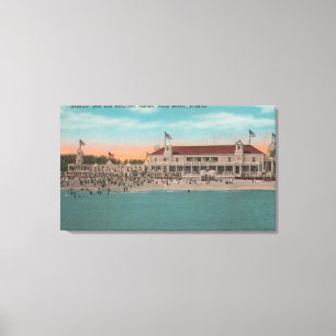 Palm Beach, FL — Oceanview of the Breakers Casin Canvas Afdruk