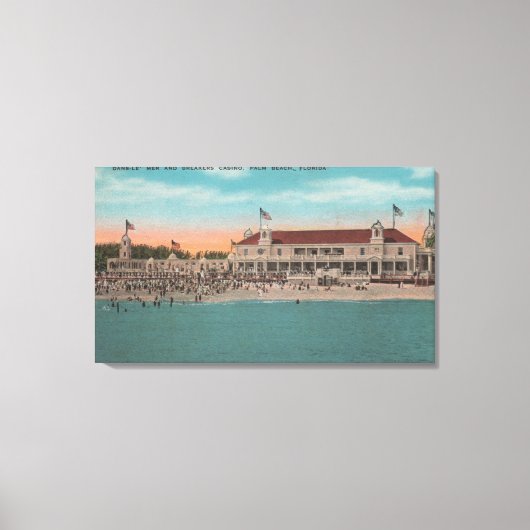 Palm Beach, FL — Oceanview of the Breakers Casin Canvas Afdruk (Voorkant)