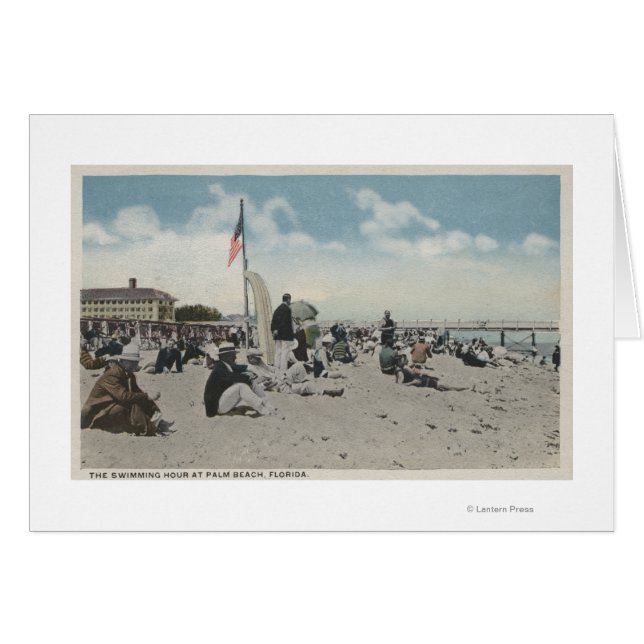 Palm Beach, FL - The Swimming Hour (Voorkant Horizontaal)