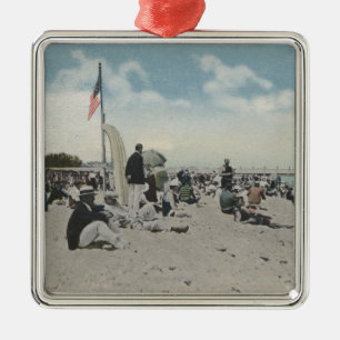 Palm Beach, FL - The Swimming Hour Metalen Ornament