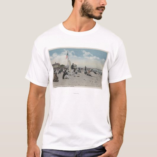 Palm Beach, FL - The Swimming Hour T-shirt (Voorkant)