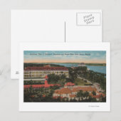 Palm Beach, FL - Whitehall, Poinciana, Beach Briefkaart (Voorkant / Achterkant)