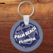 Palm Beach Florida anker werveling sleutelhanger (Voorkant)