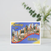 Palm Beach, Florida  Big Letters Briefkaart (Staand voorkant)