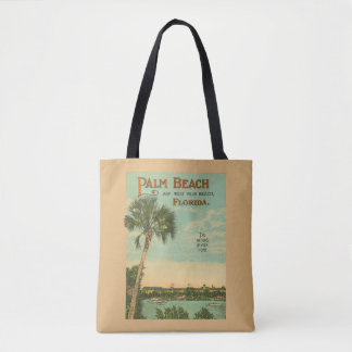 Palm Beach Florida Classic Scene Tote Bag
