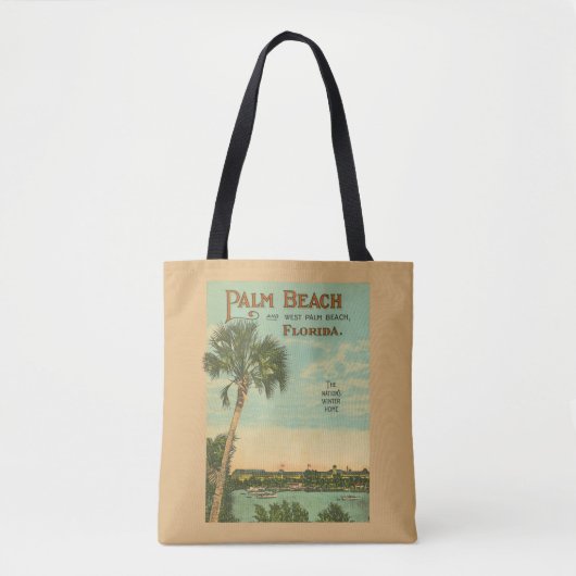 Palm Beach Florida Classic Scene Tote Bag (Voorkant)