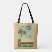Palm Beach Florida Classic Scene Tote Bag (Achterkant)
