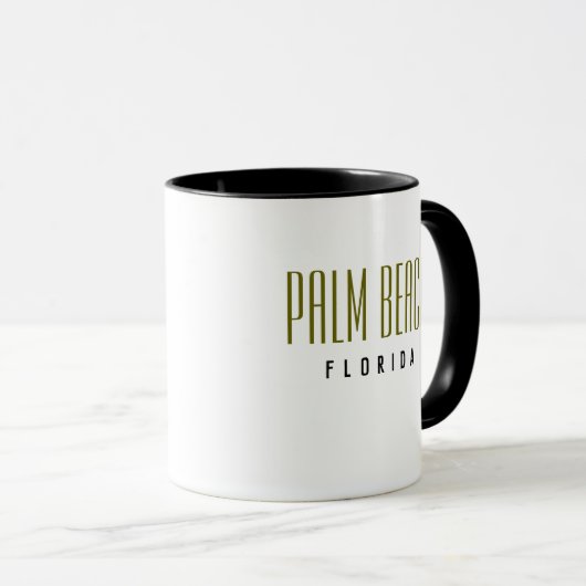 Palm Beach Florida Coffee Mok (Voorkant rechts)