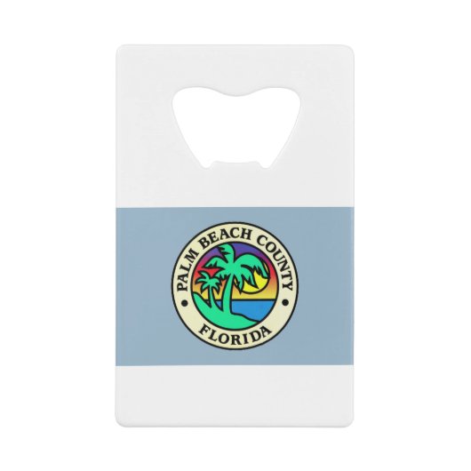 Palm Beach Florida Creditkaart Flessenopener (Voorkant)