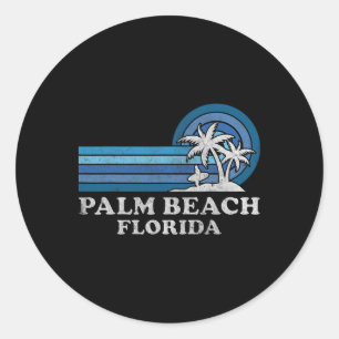 Palm Beach Florida  familie zomervakantie Ronde Sticker