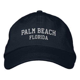 Palm Beach Florida geborduurde honkbalhoed Pet