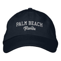 Palm Beach Florida geborduurde honkbalhoed
