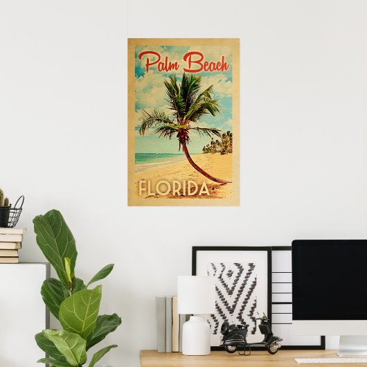 Palm Beach Florida  Palm Beach Poster (Thuiskantoor)