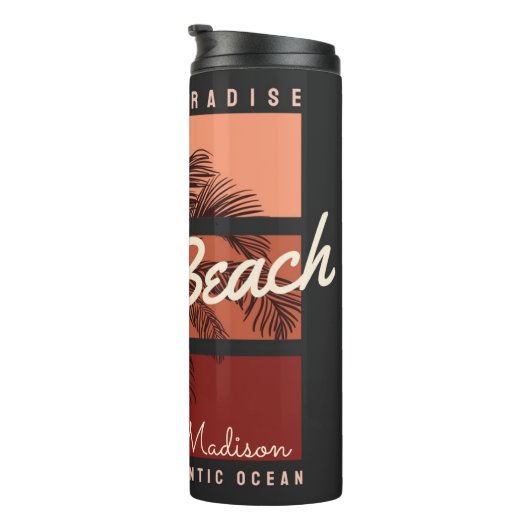 Palm Beach Florida Paradise Thermosbeker (Geroteerd rechts)