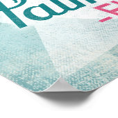 Palm Beach Florida Pink Flamingo -  Retro T Poster (Hoek)