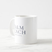 Palm Beach Florida Preppy Kuststijl Koffiemok (Voorkant links)