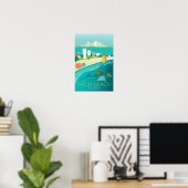 Palm Beach, Florida Print (Thuiskantoor)