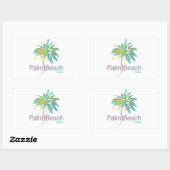 Palm Beach, Florida Rechthoekige Sticker (Vel)
