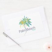 Palm Beach, Florida Rechthoekige Sticker (Envelop)