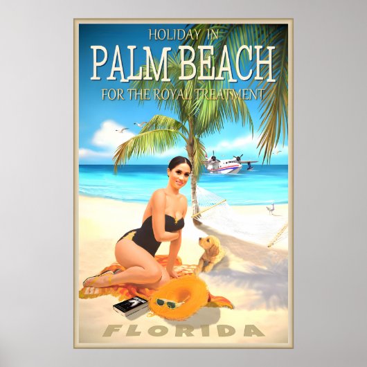 Palm Beach Florida Reisposter Princess Royal Poster (Voorkant)