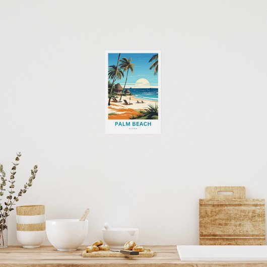 Palm Beach Florida Reisprint Poster (Keuken)