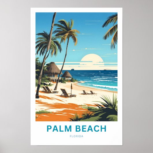 Palm Beach Florida Reisprint Poster (Voorkant)