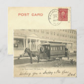 Palm Beach, FLorida Resort en donkey trolly 1908 Briefkaart (Voorkant / Achterkant)