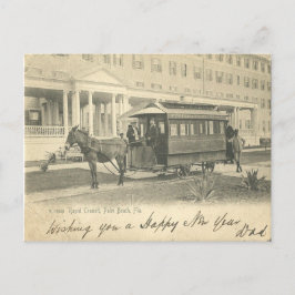 Palm Beach, FLorida Resort en donkey trolly 1908 Briefkaart
