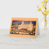 Palm Beach, Florida -  Skyline Foto Kaart (Gele Bloem)