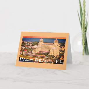 Palm Beach, Florida -  Skyline Foto Kaart