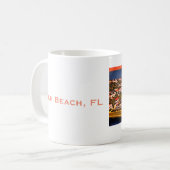 Palm Beach, Florida - Skyline Foto Koffiemok (Voorkant links)