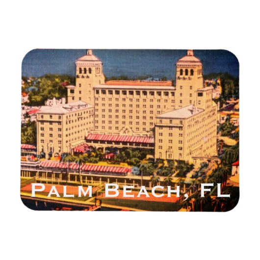 Palm Beach, Florida -  Skyline Foto Magneet (Horizontaal)